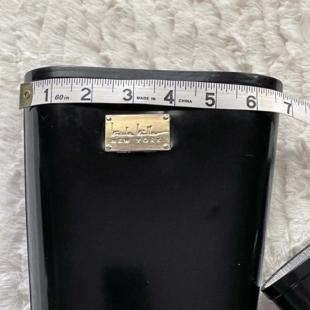 Nicole Miller Black Tall Rain Boots Size 8 - Picture 7 of 16